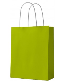 Подаръчна торба S. Cool - крафт, зелена, L