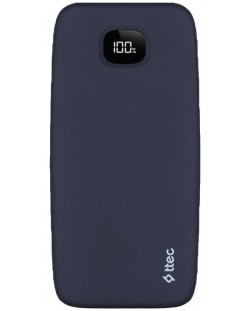 Портативна батерия ttec - ChargeUp Pro LCD, 10000 mAh, тъмносиня