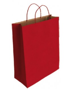 Подаръчна торбичка IPA - Крафт, червена, L