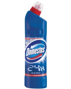 Почистващ препарат Domestos - Blue, 750 ml