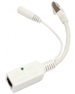 PoE инжектор Mikrotik - RBGPOE, Gigabit, бял