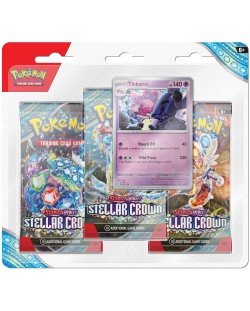 Pokemon TCG: Scarlet & Violet 7 Stellar Crown 3 Pack Blister - Tinkaton