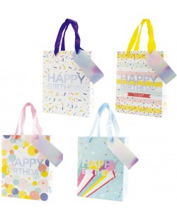 Подаръчна торбичка Spree - Birthday Pastel, 26 x 12 x 32 cm, асортимент