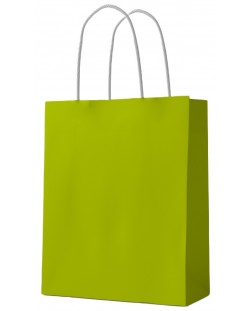 Подаръчна торба S. Cool - крафт, зелена, М