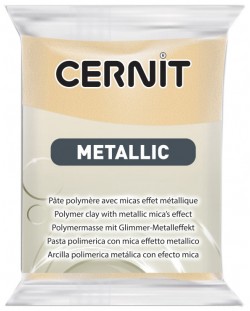 Полимерна глина Cernit Metallic - Шампанско, 56 g
