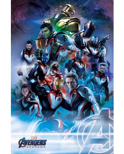 Макси плакат Pyramid Marvel: Avengers - Endgame (Quantum Realm Suits)