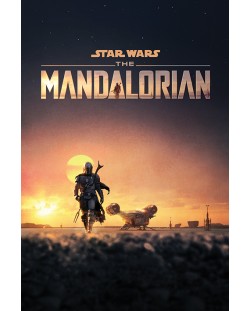 Макси плакат Pyramid - Star Wars: The Mandalorian (Dusk)