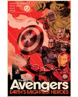 Макси плакат Pyramid Marvel: Avengers - Golden Age Hero Propaganda