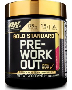 Gold Standard Pre-Workout, розова лимонада, 330 g, Optimum Nutrition