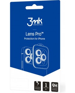Стъклен протектор 3mk - Lens Protection Pro, iPhone 14 Pro/Max, златист