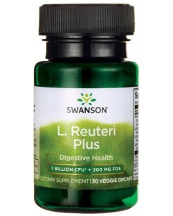 L. Reuteri Plus, 30 растителни капсули, Swanson
