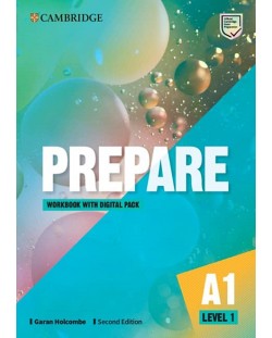 Prepare! Level 1 Workbook with Digital Pack (2nd edition) / Английски език - ниво 1: Учебна тетрадка с код