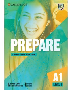 Prepare! Level 1 Student's Book with eBook (2nd edition) / Английски език - ниво 1: Учебник с код