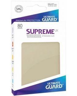 Протектори за карти Ultimate Guard Supreme UX Sleeves - Standard Size, Sand (80 бр.)