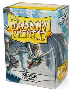 Протектори за карти Dragon Shield Classic Sleeves - Silver (100 бр.)