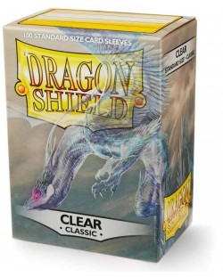 Протектори за карти Dragon Shield - Classic Clear Sleeves (100 бр.)