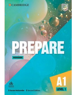 Prepare! Level 1 Workbook with Audio Download (2nd edition) / Английски език - ниво 1: Учебна тетрадка с аудио