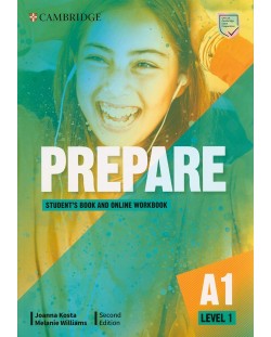 Prepare! Level 1 Student's Book and Online Workbook (2nd edition) / Английски език - ниво 1: Учебник с онлайн тетрадка