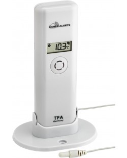 Предавател за температура и влажност TFA - WEATHER HUB, бял