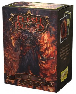Протектори за карти Dragon Shield - Matte Art Sleeves Standard Size, Flesh & Blood: Fai (100 бр.)