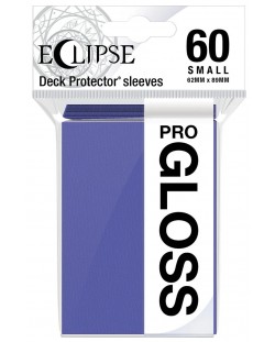 Протектори за карти Ultra Pro - Eclipse Gloss Small Size, Royal Purple (60 бр.)