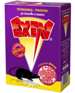 Примамка за мишки и плъхове Exen - Гранули, 3 х 50 g