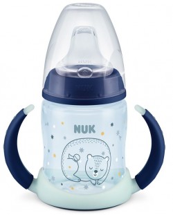 Преходна чаша Nuk - Glow in the Dark, синя, 150 ml