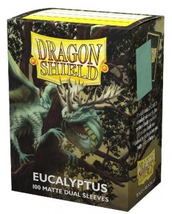 Протектори за карти Dragon Shield Dual Sleeves - Matte Eucalyptus (100 бр.)