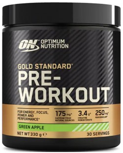 Gold Standard Pre-Workout, зелена ябълка, 330 g, Optimum Nutrition