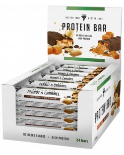 Protein Bar, фъстъчено масло и карамел, 24 броя, Trec Nutrition