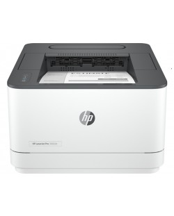 Принтер HP - LaserJet Pro 3002dn, лазерен, бял