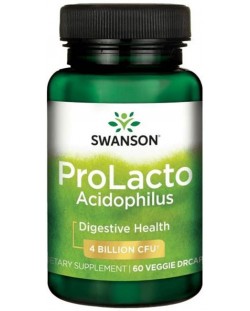 ProLacto Acidophilus, 60 растителни капсули, Swanson