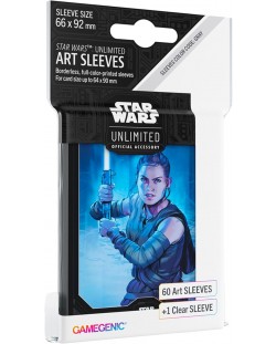 Протектори за карти Gamegenic - Star Wars: Unlimited Art Sleeves - Rey (60 бр.)