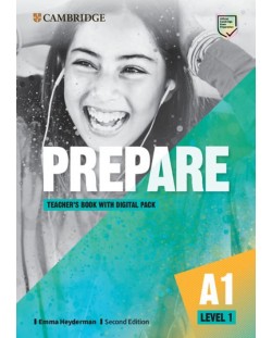 Prepare! Level 1 Teacher's Book with Digital Level 1 (2nd edition) / Английски език - ниво 1: Книга за учителя с онлайн достъп