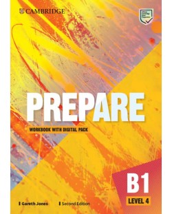 Prepare! Level 4 Workbook with Digital Pack (2nd edition) / Английски език - ниво 4: Учебна тетрадка с код