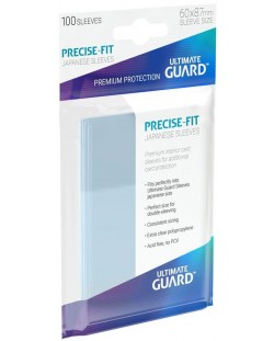 Протектори Ultimate Guard Precise-Fit Sleeves - Japanese Size, прозрачни, 100 броя