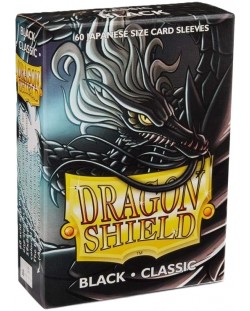 Протектори за карти Dragon Shield Sleeves - Small Black (60 бр.)