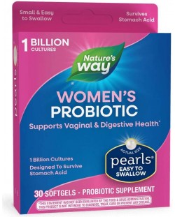 Women's Probiotic Pearls, 30 меки капсули, Nature's Way