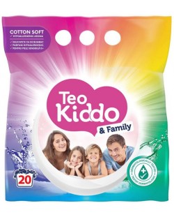 Прах за пране Teo Kiddo - Cotton soft, 20 пранета, 1.5 kg