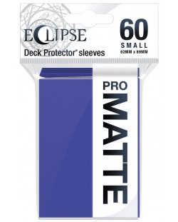 Протектори за карти Ultra Pro - Eclipse Matte Small Size, Royal Purple (60 бр.)