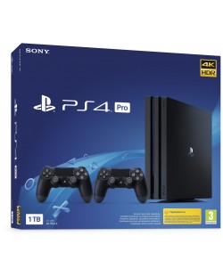PlayStation 4 Pro 1TB + втори DualShock 4 контролер