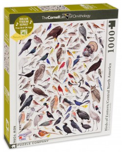 Пъзел New York Puzzle от 1000 части - Птици от източна и централна Северна Америка