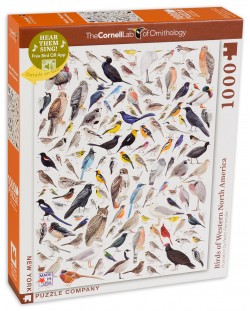 Пъзел New York Puzzle от 1000 части - Птици от западна Северна Америка