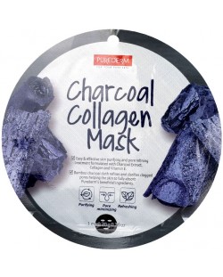 Purederm Маска за лице Charcoal Collagen, 18 ml