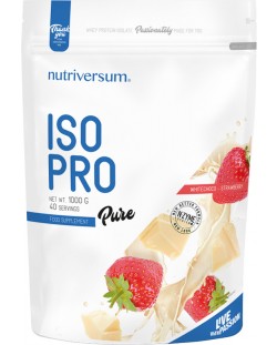 Pure Iso Pro, бял шоколад с ягода, 1000 g, Nutriversum