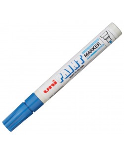 Перманентен маркер Uniball на маслена осново – Светлосин