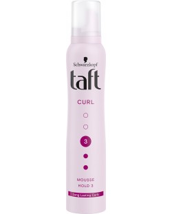 Taft Curl Пяна за къдрава коса, ниво 3, 200 ml
