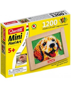 Мозайка от 1200 части Quercetti – Mini Pixel Art, Куче