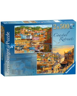 Пъзел Ravensburger от 2х500 части - Пейзаж от кея