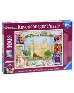 Пъзел Ravensburger от 100 части - Кралският дворец в Лондон